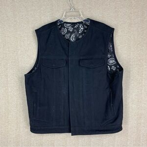🚨 SOLD 🚨 First MFG Co Vest 2XL 20oz Raw Canvas Heavy Hitter Concealed Pocket
